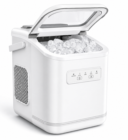 Icevanta Countertop Ice Maker Machine dispensing fresh ice cubes
