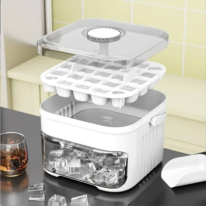 Icevanta Large Capacity Ice Tray Maker Machine with ice cubes